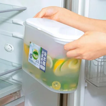 1 Adet buzdolabı soğuk Pot buzdolabı sürahi buzlu çay sürahi için sürahi ile 3