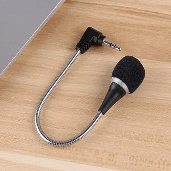 1 adet esnek Mini mikrofon mikrofon dizüstü dizüstü PC Podcast Skype sohbet için 0