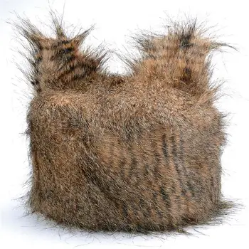 1 adet Kış Kap Sevimli Kedi Kulaklar Tasarım Sahte Kürk Sıcak Şapka Soğuk Hava Şapka Yetişkinler İçin Giyim Aksesuarları Kış İçin