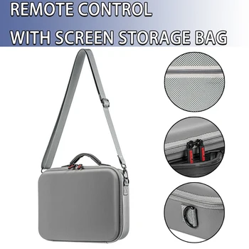 1 adet Taşınabilir saklama çantası PU Deri Su Geçirmez Çanta Durumda Ayarlama Omuz Askısı Çantası Djı Mini 3 Pro Drone İçin Oyun Parçaları