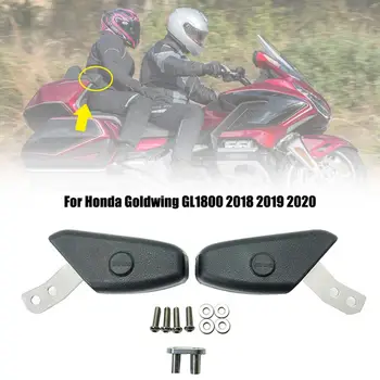 1 Çift Siyah Motosiklet Arka Yolcu Kol Dayama için Fit HONDA Goldwing 1800 GL1800 F6C 2018 2019 2020 Modelleri, dayanıklı kauçuk