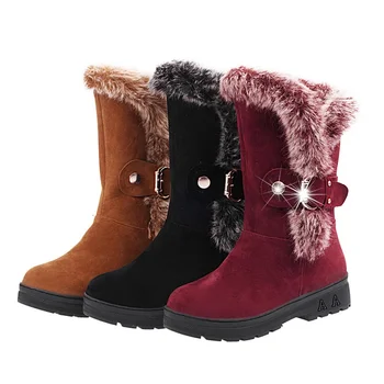 2017 HYLXJ sıcak Çocuk Sneakers 2016 Yeni Kız Çocuk Kar Boots Kalınlaşmak Kış Çocuk Ayakkabı Kız Çocuklar İçin Astarı 22.5~25 cm 2