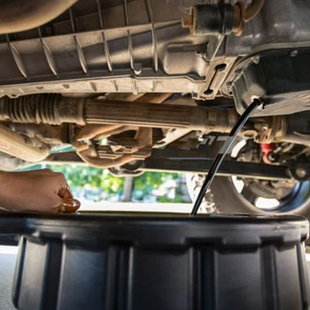 2X 10L Yağ Tahliye Tavası Atık Motor Yağı Toplayıcı Tankı Şanzıman Yağ Gezisi Tepsi Tamir Araba Yakıt Sıvı Değişimi Garaj Aracı 1