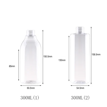 300ML 400ML X 20 Sprey Boş Şişe Parfüm PET Şeffaf Kaplar Sprey Pompası İle İnce Sis Kozmetik Ambalaj Şişeleri 2