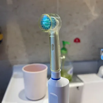 5 ADET Seyahat Toz Temizle Elektronik Diş Fırçası Kapağı Taşınabilir diş fırçası başı Kapak Hijyenik Kılıf Kapağı Takım Oral diş Fırçası kapağı s 1