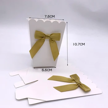 6 renkler Mini Kağıt Patlamış Mısır Kutuları Yay Pop İyilik Kutusu Bebek Duş Doğum Günü Partisi Tedavi İyilik Masa Malzemeleri 5
