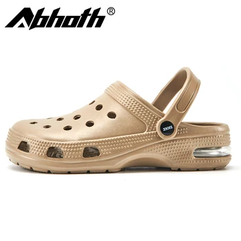 Abhoth hava yastığı Sandalet Yaz Nefes erkek spor ayakkabı kaymaz Bahçe plaj ayakkabısı Dışında Su Geçirmez erkek terlikleri 47 0