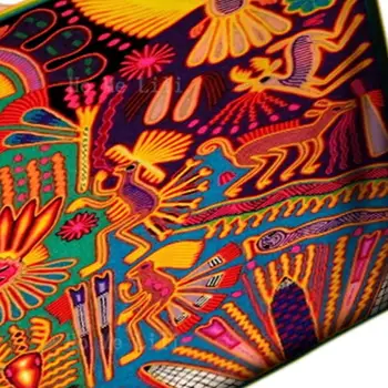 Afrika Amerikan Siyah Oaxaca Meksika Maya Tribal Boho Seyahat Posteri Canlı Renkler Hiçbir Solma Hızlı Kuruyan Havlu Ho Me Lili 5