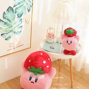 Anime Peluş Oyuncaklar Japon Süper Yangın Oyunu Kirby Kawaii Odası Dekorasyon Bebekler Sevimli Kanepe Yastıkları Stueed Bebek Oyuncakları Hediye