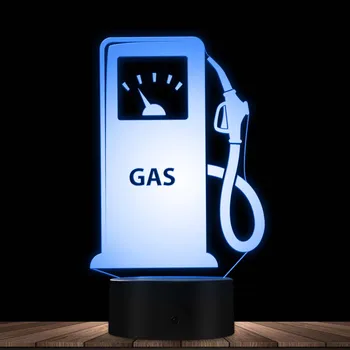 Araba Yağ Değişimi Servis İstasyonu Reklam Yenilik Gece Lambası Yakıt İkmali Benzin şirket logosu Akrilik Dekoratif Masa Lambası