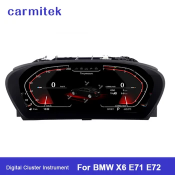BMW için X6 E71 E72 Orijinal Araba Dijital Küme Enstrüman BMW X6 E71 E72 LCD Pano Monitör Ekran Küme Metre Ekran