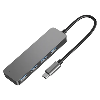 C tipi HUB 4 Port USB 3.0 Adaptörü Splitter 5Gbps Yüksek Hızlı iletim Yerleştirme istasyonu Dizüstü Bilgisayarlar İçin