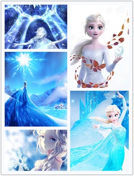 Disney 5D DİY Elmas Boyama Karikatür Prenses Aisha Tam Matkap Çapraz dikiş kitleri Nakış Mozaik Duvar Sanatı Ev Dekor