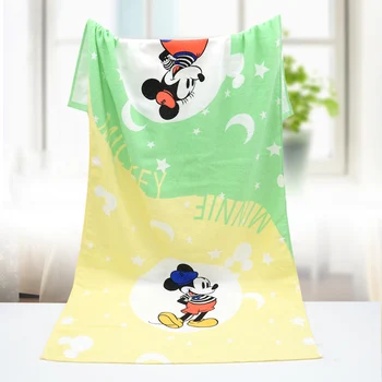 Disney banyo havlusu plaj battaniyesi Pamuk Çocuk Karikatür Mickey Minnie Oyuncak Hikayesi Dikiş Çocuklar Erkek ve Kız Hediye 60X120CM 1