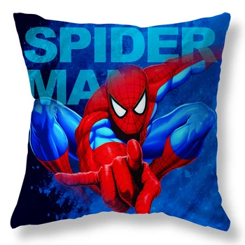 Disney minder örtüsü Yastık Kılıfı Örümcek Adam Kaptan Demir Adam Yastık Kılıfı Yatak Kanepe Çocuk doğum günü hediyesi 40x40cm