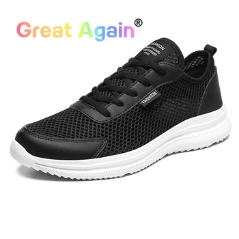 Erkek spor ayakkabı Spor Artı Boyutu 39-48 koşu ayakkabıları erkek Örgü Nefes spor Ayakkabı Hava Mesh Erkek spor ayakkabı ışık Sneakers
