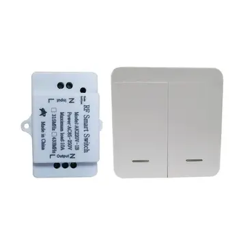 Evrensel AC 85 v 110 v 220 v 240 V 250 V 1 CH RF kablosuz uzaktan ışık kontrol anahtarı alıcı verici Geciktirebilir