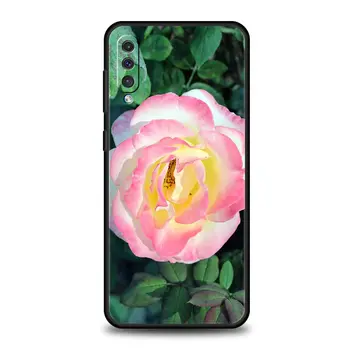 Gül Çiçekler Botanik Telefon Kılıfı İçin Samsung Galaxy A52 A50 A70 A10 A30 A40 A20S A20E A02S A12 A22 A72 A32 5G A04s Silikon Kapak 1