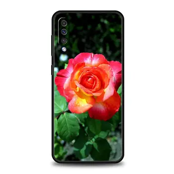 Gül Çiçekler Botanik Telefon Kılıfı İçin Samsung Galaxy A52 A50 A70 A10 A30 A40 A20S A20E A02S A12 A22 A72 A32 5G A04s Silikon Kapak 4