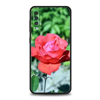 Gül Çiçekler Botanik Telefon Kılıfı İçin Samsung Galaxy A52 A50 A70 A10 A30 A40 A20S A20E A02S A12 A22 A72 A32 5G A04s Silikon Kapak 5