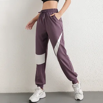 Kadın eşofman altları koşu pantolonları Koşu Spor Salonu Moda Sweatpant Eğitim İpli Bel Egzersiz Kadın Rahat 3