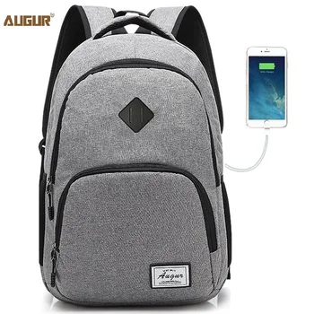 Kadın Sırt Çantaları USB Şarj Erkekler Rahat sırt çantası Seyahat Genç Öğrenci geri okul defteri Laptop Sırt Çantası Erkek Rugzakken