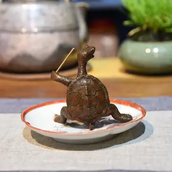Kaplumbağa Şekli Taşınabilir Tütsü Buhurdan Sopa Tutucu Brülör Standı Tütsü Tutucu