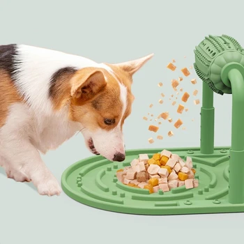 Köpek tedavi bulmaca interaktif köpek oyuncak yavaş besleyici oyuncak küçük orta büyük köpekler için 0