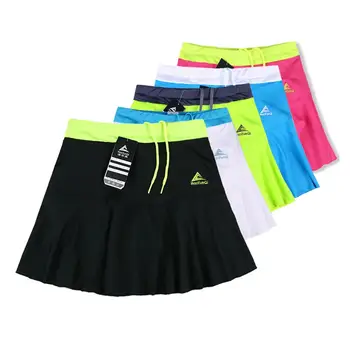 Kızlar Tenis Skorts Dahili Şort, Kadın Badminton Etekler Kadın Tenis skort tenis cep, Atletik Yoga Kısa