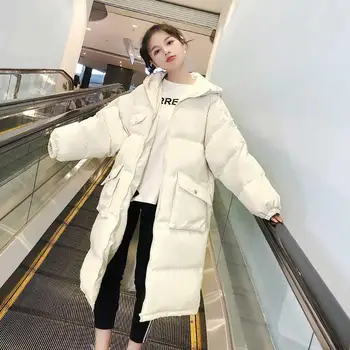 Kış Aşağı pamuklu ceket Kadın Gevşek Kapşonlu Pamuk dolgulu giysiler Kadın Parka Sıcak Kalın Öğrenci Boy Kış Ceket Yeni Z574
