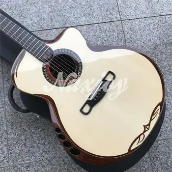 Merida SADHU Akustik gitar, sağlam ladin üst, Gülağacı arka ve yanlar, 2020 Tüm katı ahşap Gitar