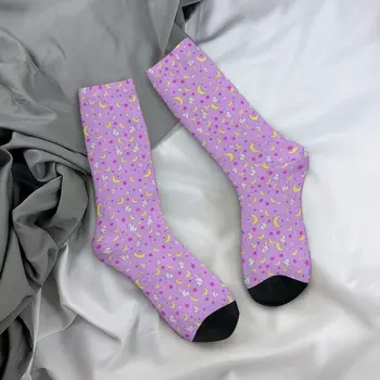 Moda Erkek Erkek Çorap Yenilik Ay Kız Anime Çorap Polyester Grafik kadın Çorap İlkbahar Yaz Sonbahar Kış 2