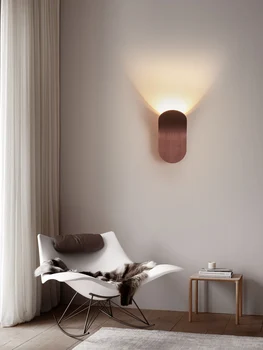 Modern Minimalist Alüminyum Oturma odası Arka Plan Duvar lambası İskandinav Restoran Çalışma Odası Başucu Lambası Altın Kahverengi Siyah Beyaz 0