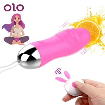 OLO Yapay Penis Vibratör 12 Hız Kablosuz Uzaktan Kumanda Vibratör Kegel Topu Klitoris Teşvik Seks Oyuncakları Kadınlar için Kadın Masturbator