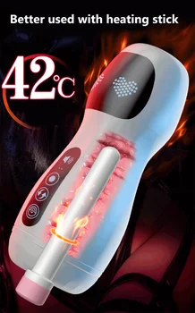 Otomatik Sextoy Makinesi Gerçek Pussy Seks Oyuncakları ısıtma Emme mastürbasyon kupası Anal Vajina Oyuncak Yetişkin Güçlü Erkek Masturbator 2