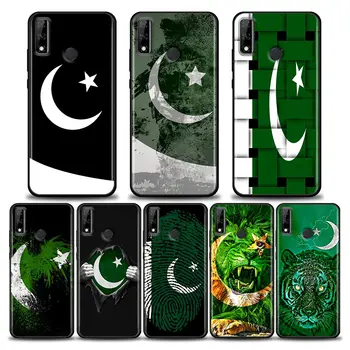 Pakistan bayrağı Funda Coque telefon kılıfı için Huawei Y6 Y7 Y9 2019 Y6p Y8s Y9a Y7a Mate 10 20 40 Pro Lite RS TPU Kılıf Çapa Para
