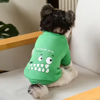 Pretty Pet Kostüm alerjik Olmayan Pet Giyim Anti-Deforme Karikatür Resimleri Köpek Yelek Sıcak Tutmak 5