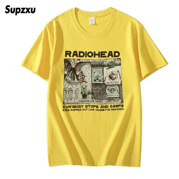Radiohead T Shirt Erkek Moda Yaz Pamuklu T-shirt Çocuklar Hip Hop Arctic Monkeys Tees Kadınlar Tops Kaya Çocuk Camisetas Hombre