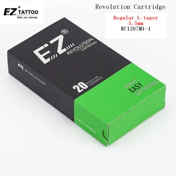 RC1207M1 - 1 EZ Devrimi Dövme İğneler Magnum (M1) Kartuş iğneler güvenlik mambrane içinde #12 0.35 mm 20 adet / kutu