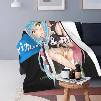 Rimuru Ve Milim Atmak Battaniye 3D baskılı kanepe yatak odası dekoratif battaniye çocuk yetişkin noel hediyesi 1