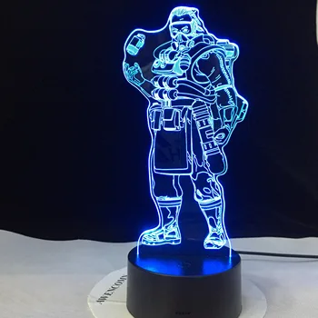 Savaş Royale Led Parti Gece Lambası Illusion LED Lambalar Legends Şekil Gece Lambası Varsayılan Masa Lambası Dokunmatik 3d Masa Lambası