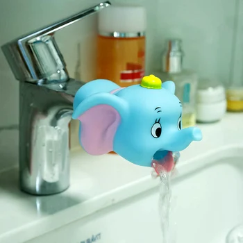 Sevimli Hayvan Musluk Genişletici Su Çocuk Tasarrufu Karikatür Musluk Aracı Yardım El Yıkama Banyo Banyo Oyuncakları Mutfak Musluk Tok Çocuklar 0