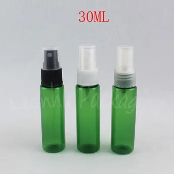 Sprey Pompalı 30ML Yeşil Plastik Şişe, 30CC Boş Kozmetik Kabı, Toner / Su Paketleme Şişesi ( 50 Adet / grup )