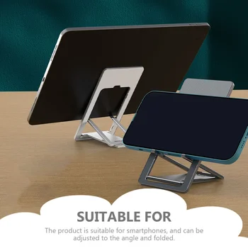 Tutucu Standı Tablet Braketi Mobil Masaüstü Deskcell Katlanır Taşınabilir Ekran Cep Araba Katlanabilir Destek Rafı Cep Telefonu  1