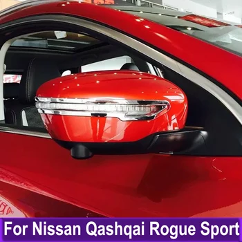 Yan Kapı dikiz aynası Düzeltir Şerit Nissan Qashqai Rogue Spor 2014-2021 Dış Aksesuarlar Sticker Araba-styling 4 adet