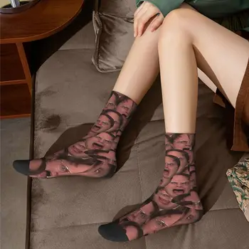 Yeni Erkek Erkek Çorap Çılgın Dwight Ofis Tv Gösterisi Çorap Polyester Grafik Kadın Çorap İlkbahar Yaz Sonbahar Kış 4