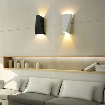 YENİ Modern açık / kapalı boyutlu 10W su geçirmez LED başucu koridor ışık TV arka plan duvar aplik Lamba avlu için 3