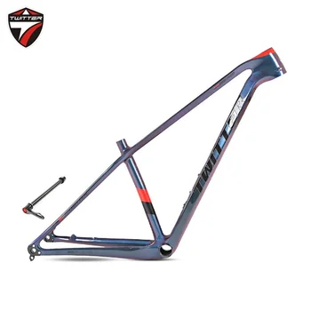 Zhuıter savaşçı renk değiştiren karbon fiber bisiklet frame27. 5 / 29er karbon fiber dağ çerçeve karbon yol bisiklet iskeleti bisiklet iskeleti