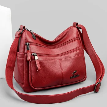 Çantalar ve Çanta Lüks Tasarımcı Kadın omuzdan askili çanta 2022 Yeni postacı çantası Kadınlar için 2022 Deri Siyah ana kesesi femme