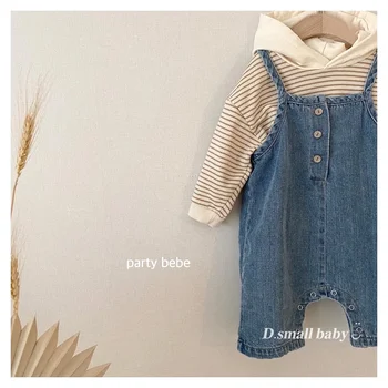 Çocuk Jartiyer Ins Bebek Kore Giyim Sonbahar Yapışık Çocuk Çocuk Pantolon Şeker Renk Kovboy Yeni Liste Giysi 1